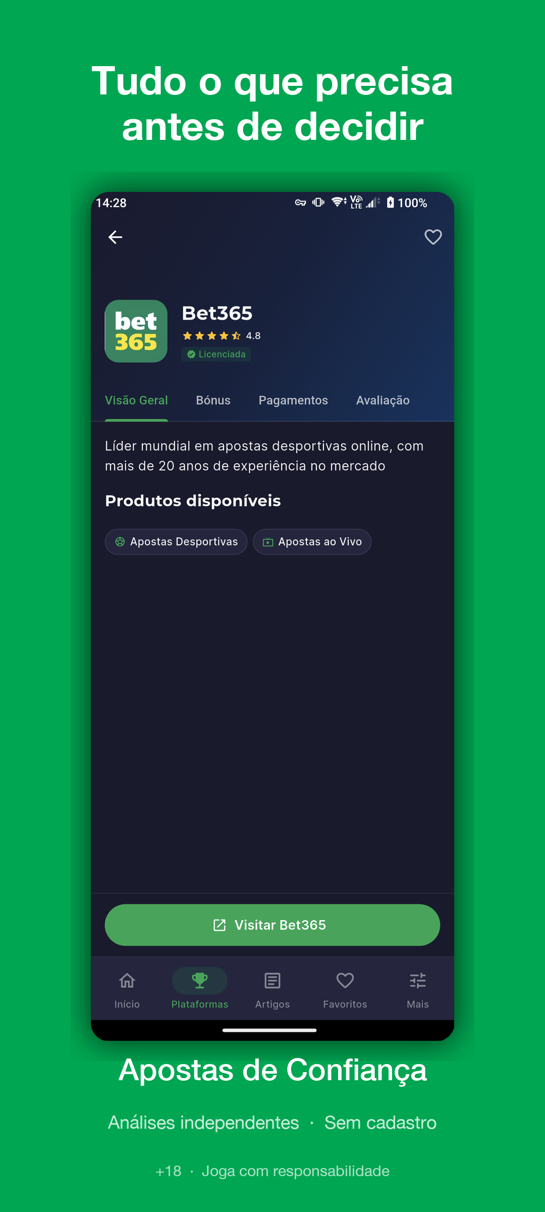 Detalhe de uma análise de operador